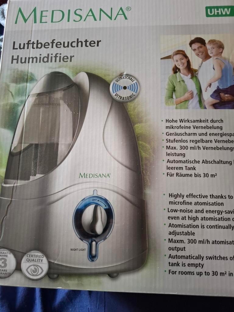Luchtbevochtiger UHW Medisana, Ophalen, Zo goed als nieuw, Luchtbevochtiger
