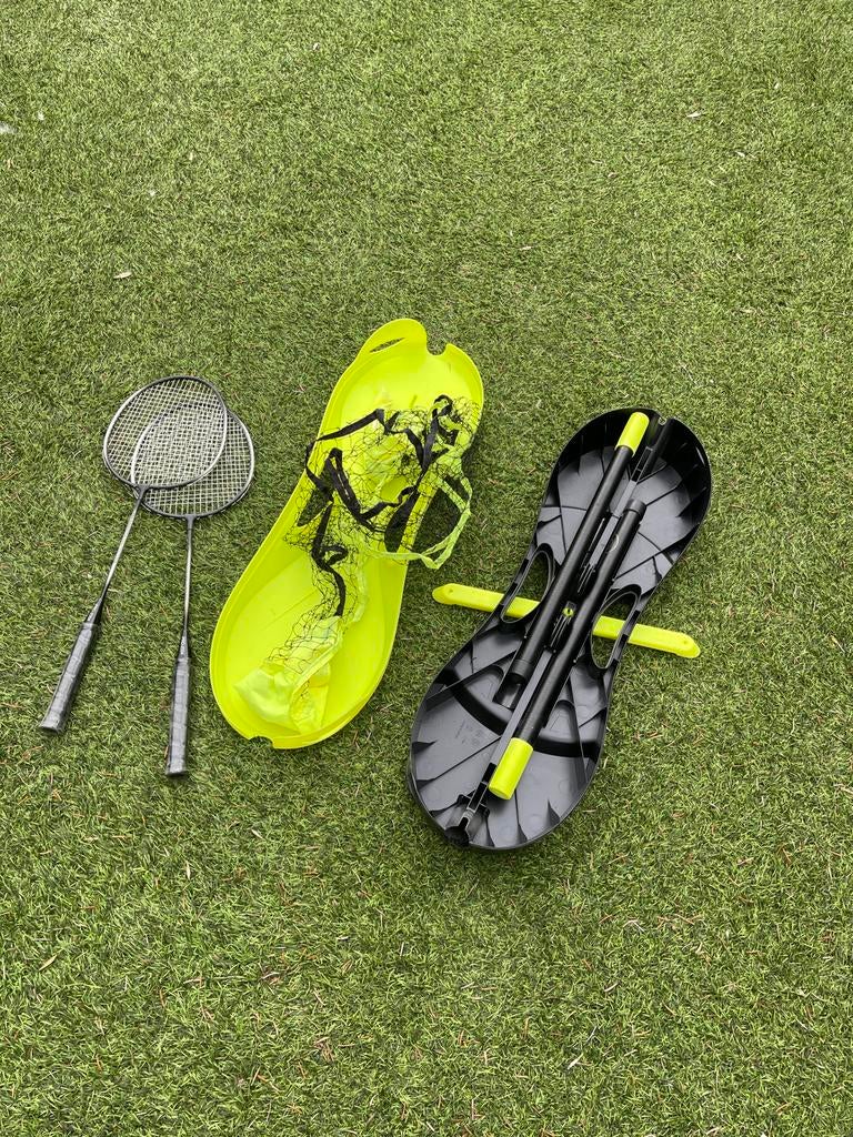 Badminton net plus rackets, Ophalen, Gebruikt, Racket(s)
