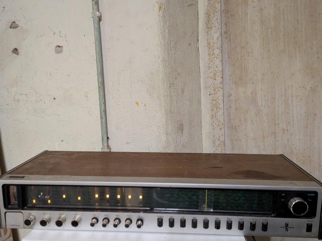 Audio Versterker Philips 732 Receiver Jaren 70, Ophalen of Verzenden, Audio