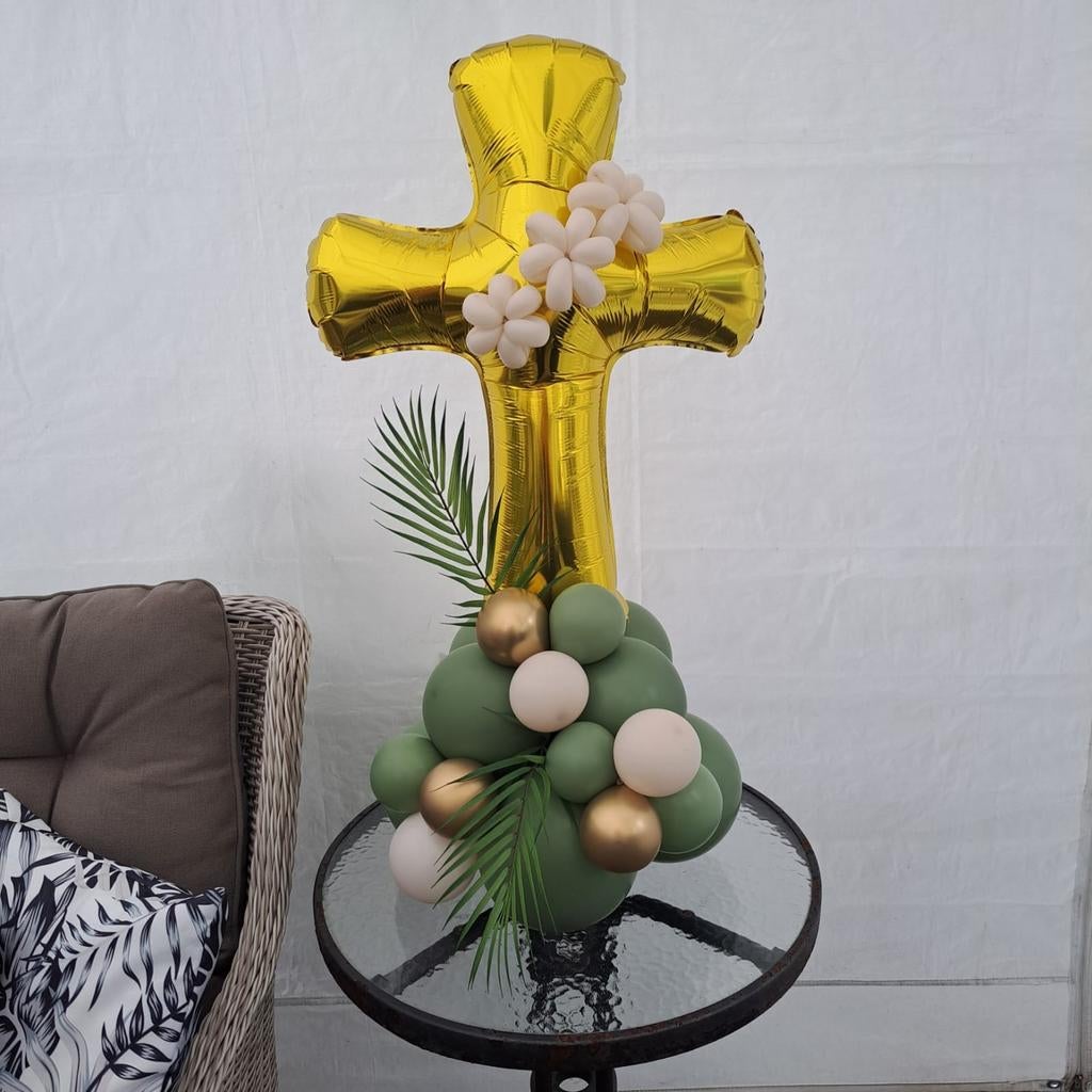 Communie bruiloft ballondecoratie, Ophalen of Verzenden, Zo goed als nieuw, Versiering, Geboorte of Huwelijk