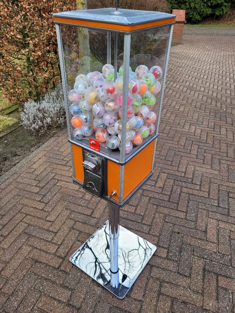 BEAVER surprise ballen automaat op poot sixties fifties ., Verzamelen, Automaten | Overige, Ophalen, Zo goed als nieuw