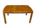 Vintage ovale eettafel pinewood verlengbaar jaren 70, Gebruikt, 100 tot 150 cm, Vintage, 200 cm of meer