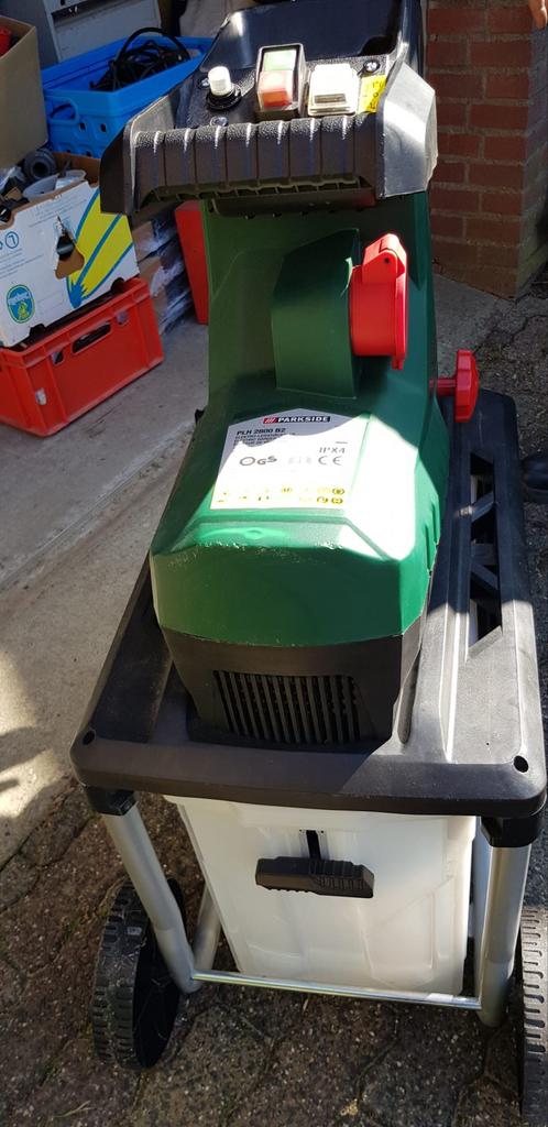 Parkside PLH 2800 B2 Elektrische Stille Hakselaar, Tuin en Terras, Hakselaars, Gebruikt, Elektrisch, Met opvangbak, Ophalen