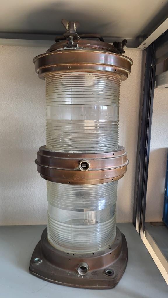 Groot toplicht Dubbel toplicht voor zeevaart, Ophalen of Verzenden, Zo goed als nieuw, Motorboot of Zeilboot, Gebruiksvoorwerp