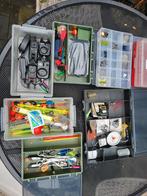 Grote tas met visspullen + opbergboxen, Watersport en Boten, Ophalen of Verzenden, Gebruikt, Overige typen