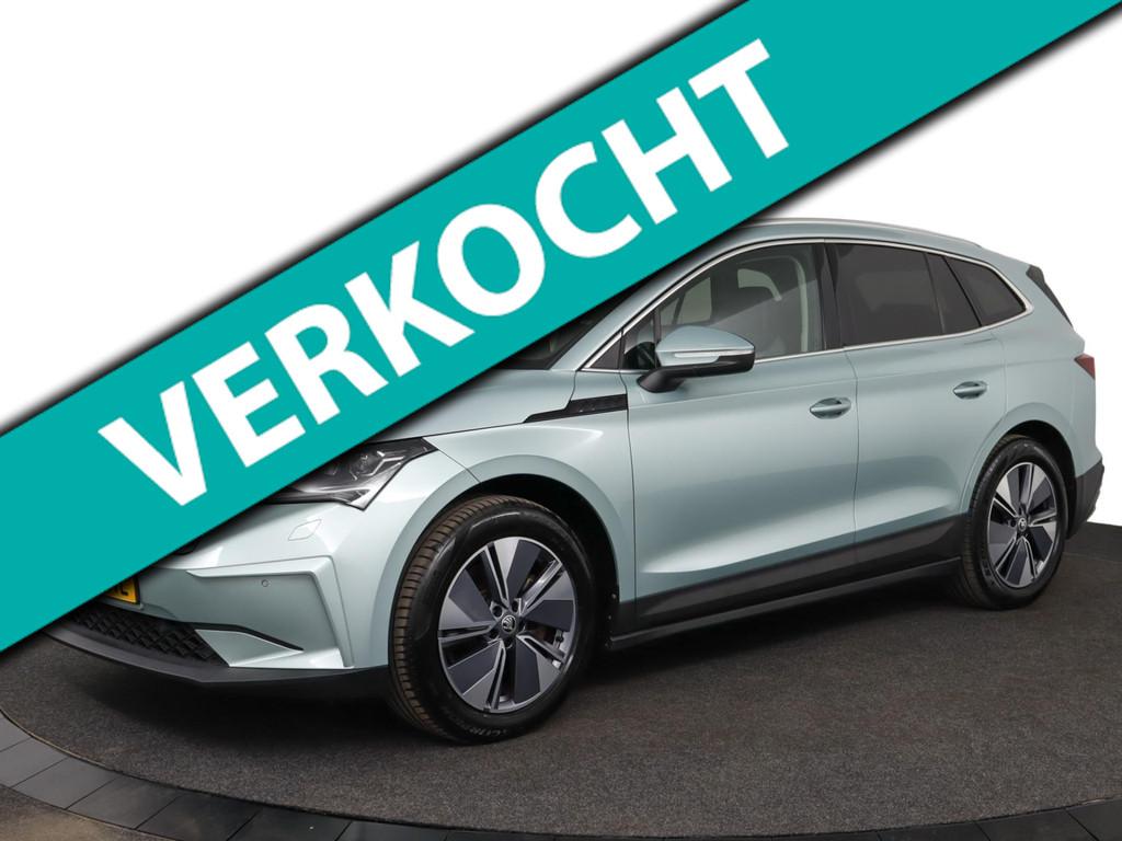 Skoda Enyaq iV 80|ACC|LED|Stoelverwarming|Camera|SOH 93%, Auto's, Skoda, Achterwielaandrijving, Gebruikt, Zilver of Grijs, 750 kg