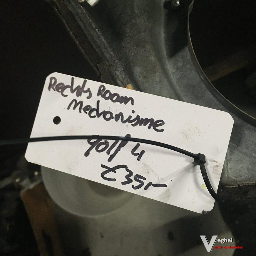 Vw Golf 4 2002 Elektr Raammechanisme Linksvoor of Rechtsvoor, Ophalen, Gebruikt, -, -