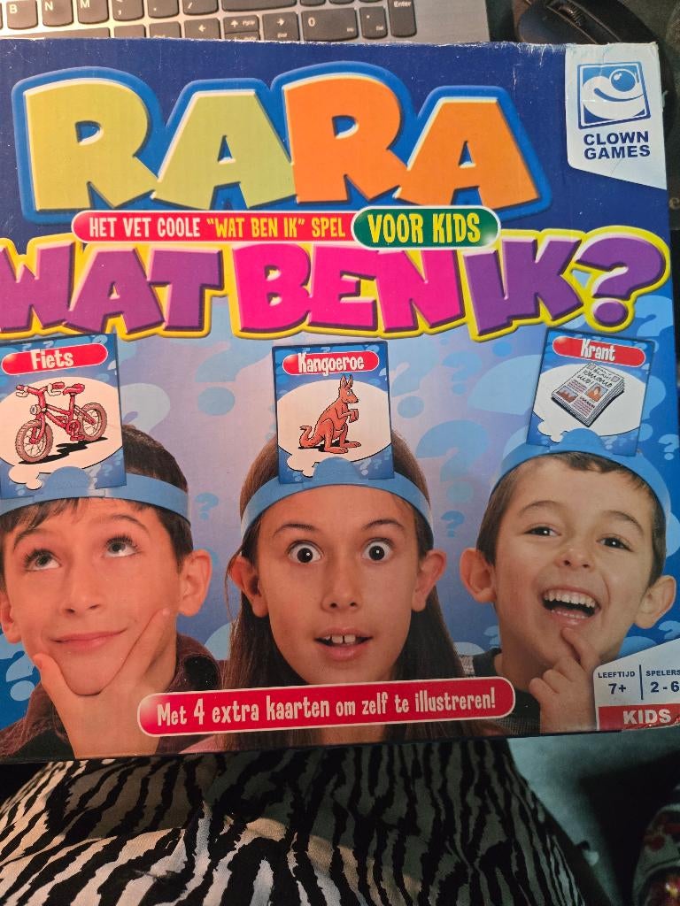 Spel: Rara Wat ben ik?, Vijf spelers of meer, Ophalen, Gebruikt, Clown Games