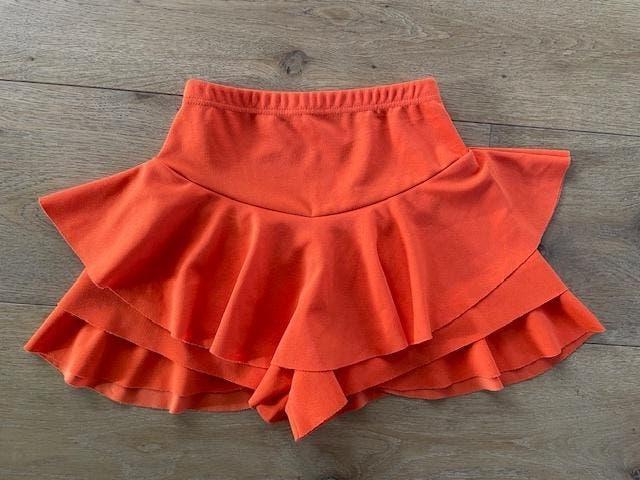 Skort (elastisch/maat M)           IZGS, Maat 38/40 (M), Oranje, Ophalen of Verzenden, Gedragen
