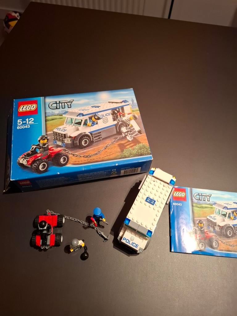 Lego City, nummer 60043, Gevangenentransport, Hobby en Vrije tijd, Modelbouw | Auto's en Voertuigen, Overige merken, Auto, Groter dan 1:32