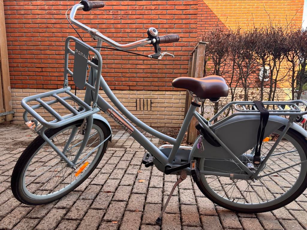Popal Meidenfiets 24 inch - Lichtblauw, Fietsen en Brommers, Fietsen | Meisjes, Ophalen, Gebruikt, 24 inch, Handrem