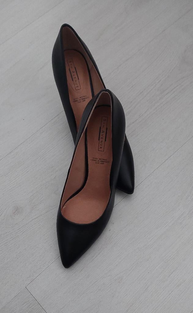 Pumps Zwart Maat 37 Nieuw 5th Avenue echt leer, Ophalen of Verzenden, Nieuw, Zwart