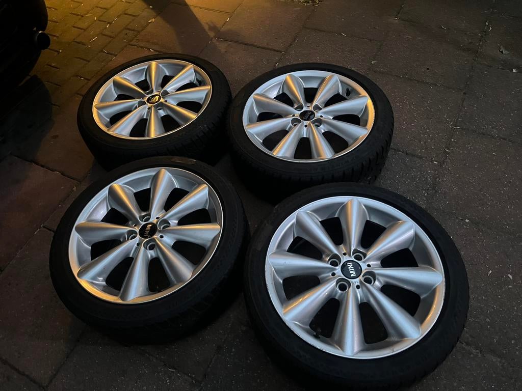 17 inch orig. Mini Cooper S Continenal zomerset 7mm, Ophalen, Gebruikt, Banden en Velgen, 17 inch