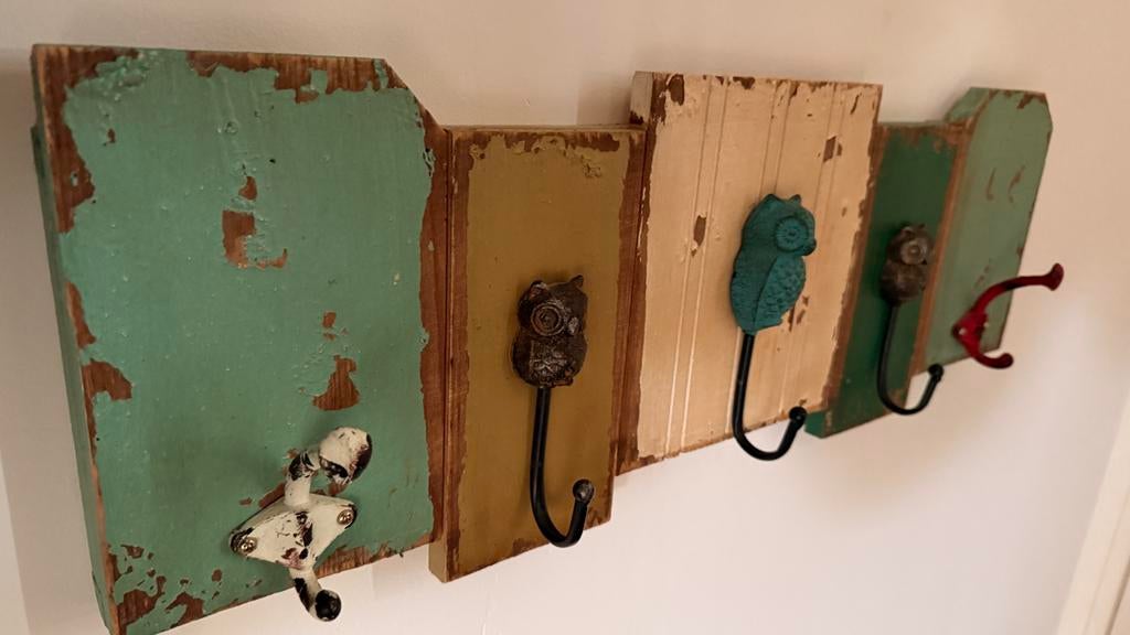 Kinderkapstok vintage look, Gebruikt, Ophalen of Verzenden, Minder dan 100 cm, Kinderkapstok