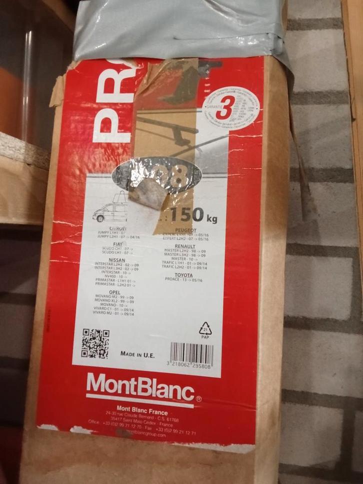 MontBlanc Dakdragers Set van 3 - Nieuw in Doos, Auto diversen, Dakdragers, Nieuw, Ophalen of Verzenden