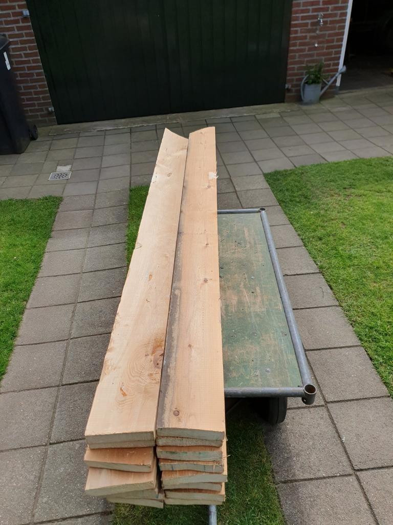 Planken (gebruikt), Doe-het-zelf en Verbouw, Hout en Planken, Ophalen, Gebruikt, 25 tot 50 mm, Plank