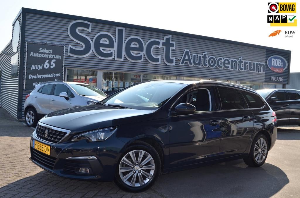 Peugeot 308 SW 1.2 Premium| nl auto|NW.DSTRIB.|STOELVERW|STO, Stof, Gebruikt, 1199 cc, Met garantie (alle)