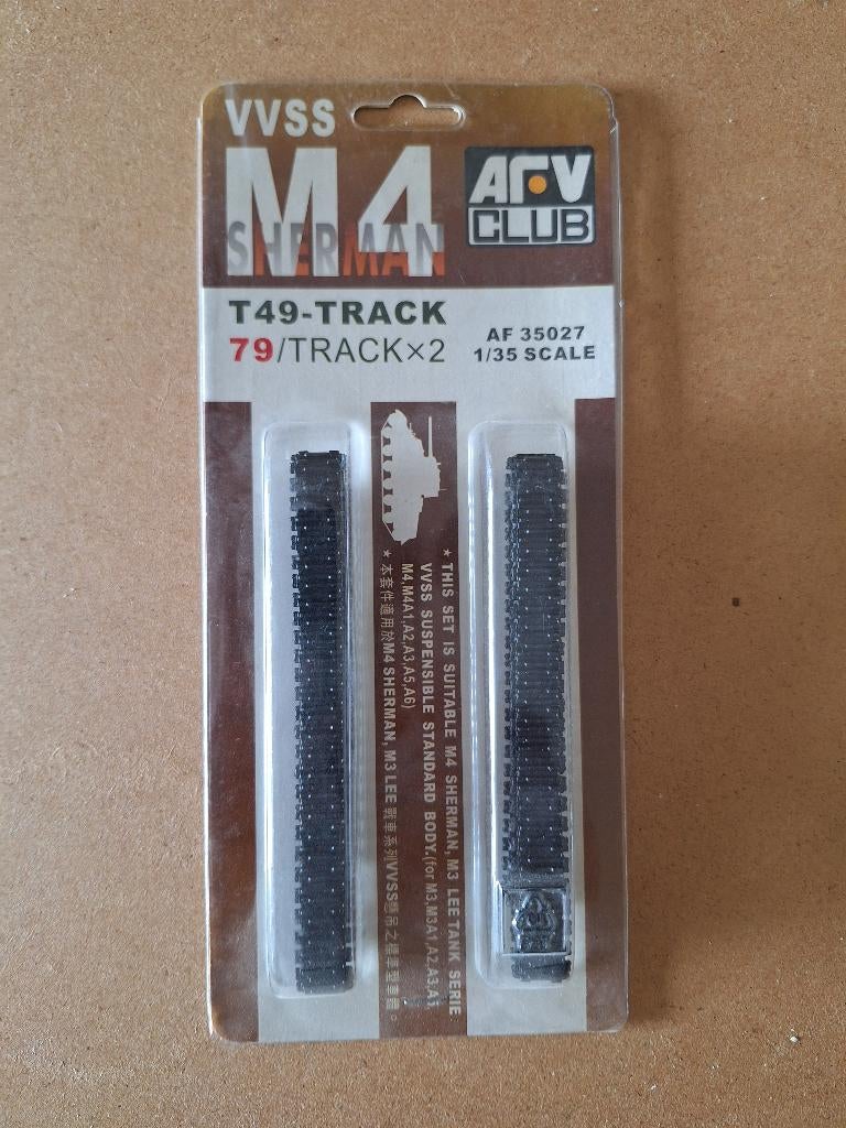 1:35 1/35 AFV Club VVSS M4 Sherman T49-Track 1, Overige merken, Tank, 1:32 tot 1:50, Ophalen of Verzenden