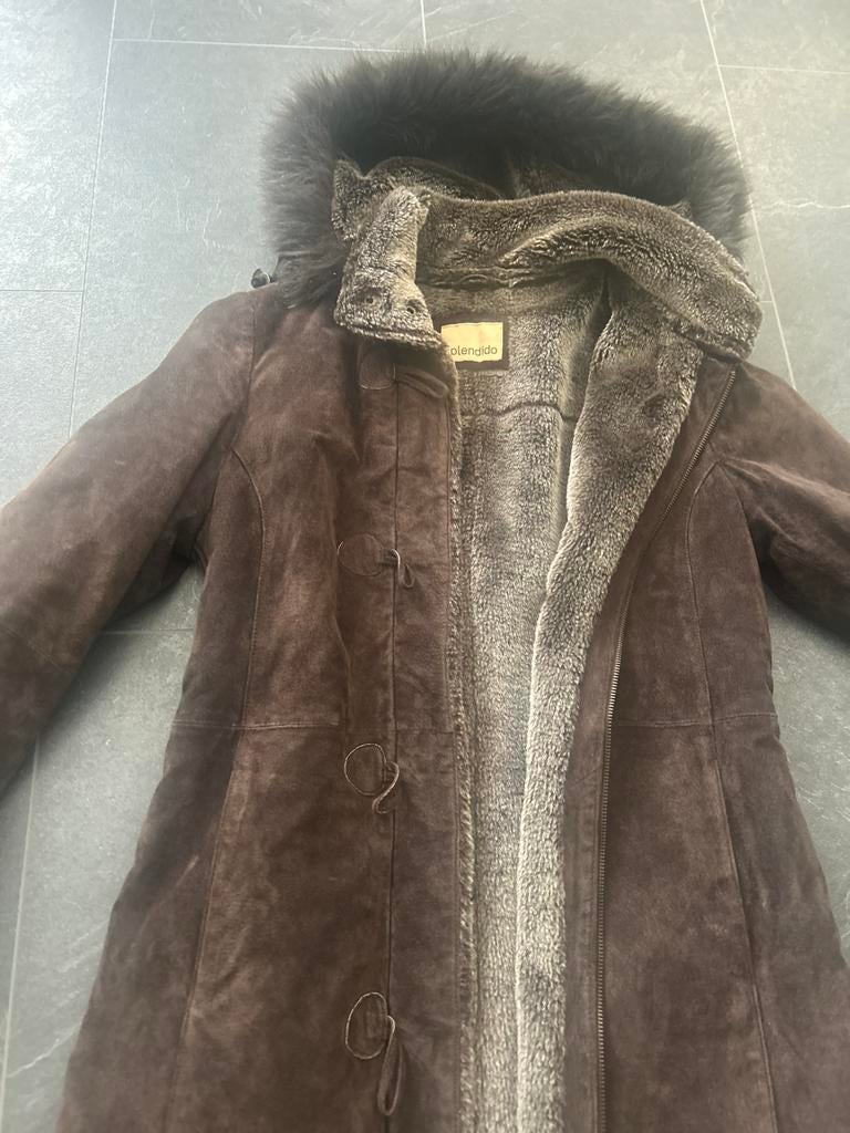 Lammy coat dames, Kleding | Dames, Jassen | Winter, Ophalen of Verzenden, Zo goed als nieuw, Maat 38/40 (M), Zwart