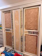 Kledingkast van natuurlijk hout met schuifdeuren, Ophalen, Gebruikt, 200 cm of meer, 150 tot 200 cm