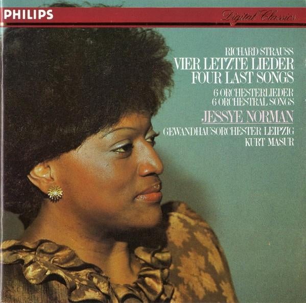 STRAUSS Vier letzte lieder CD NORMAN MASUR PHILIPS, Ophalen of Verzenden, Romantiek, Gebruikt, Orkest of Ballet