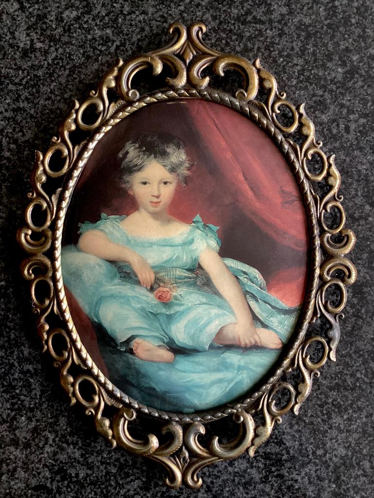 Prent, 42 cm, Master Ainslie, Sir Thomas Lawrence, vintage, Ophalen, 1960 tot 1980, Gebruikt, Prent