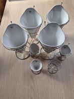 Frietbakjes met houders - set, Ophalen of Verzenden, Zo goed als nieuw