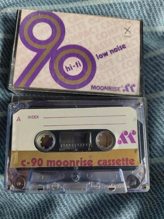 Moonrise C-90 Cassettebandje - Hi-Fi Low Noise, Cd's en Dvd's, Cassettebandjes, Nieuw in verpakking, Onbespeeld, Overige genres