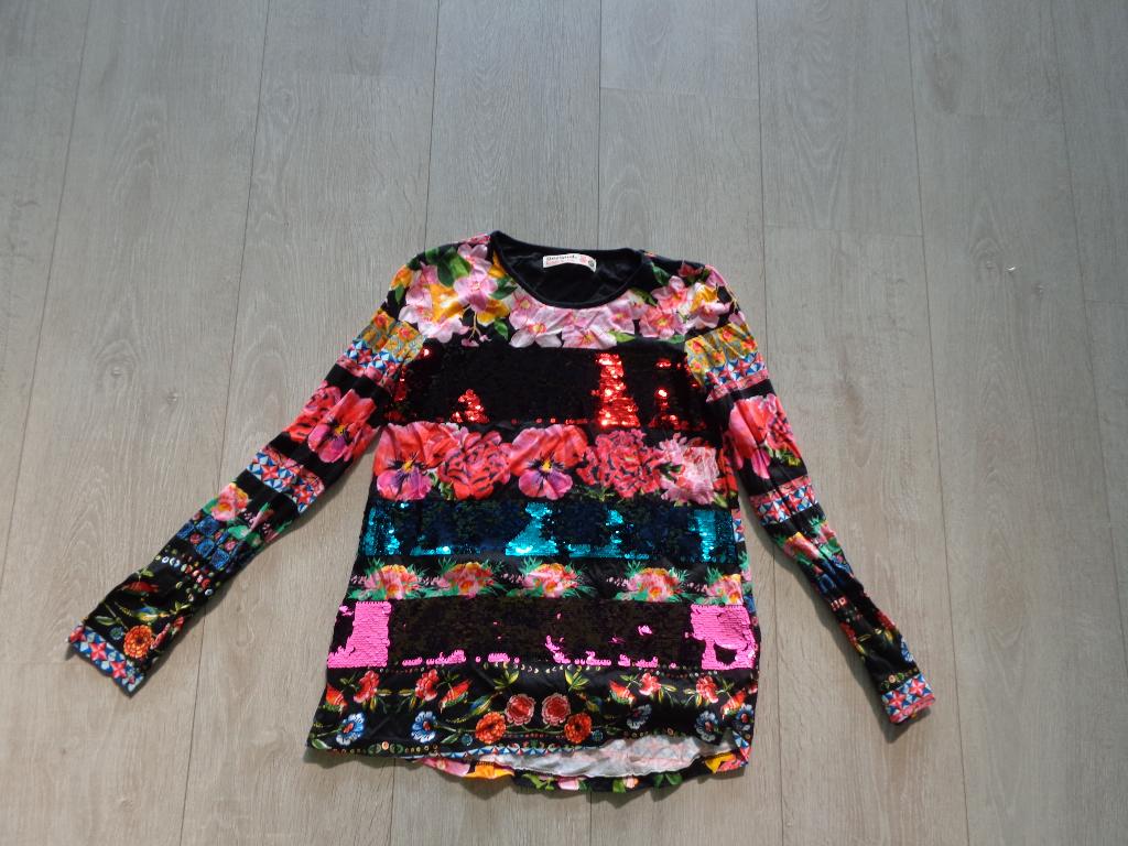 prachtige meisjeslongsleeve van Desigual, maat 146/152, Kinderen en Baby's, Kinderkleding | Maat 146, Ophalen of Verzenden, Zo goed als nieuw
