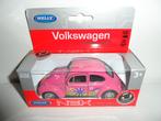 Welly - Volkswagen Kever (roze) 1:36, Ophalen of Verzenden, Nieuw, Auto