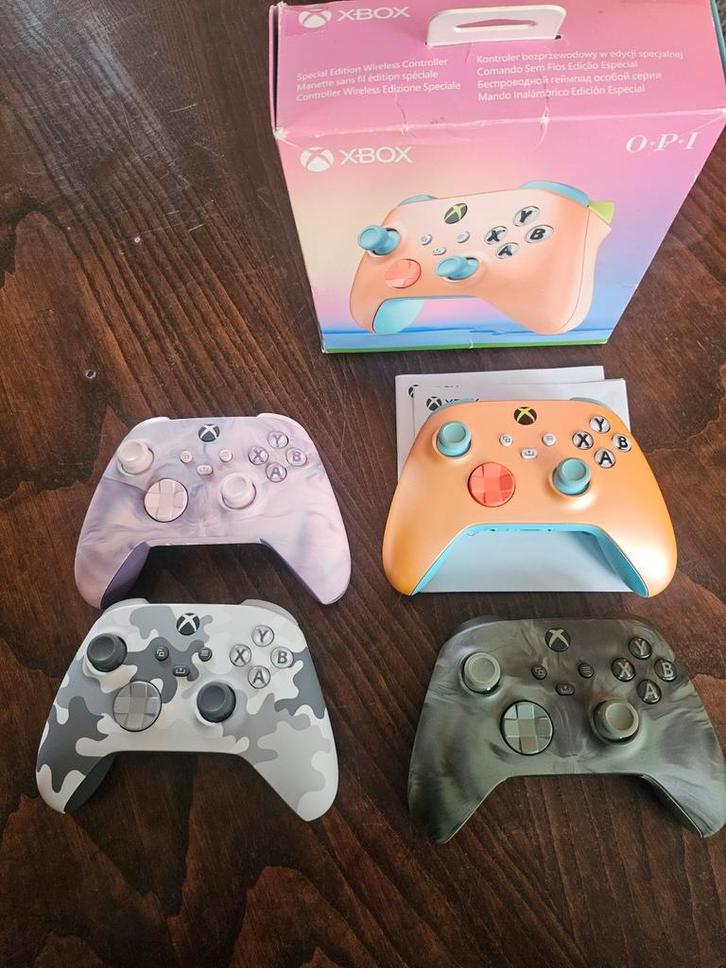 4 x special edition Xbox controller oa Sunkissed Vibes OPI, Spelcomputers en Games, Spelcomputers | Xbox | Accessoires, Nieuw