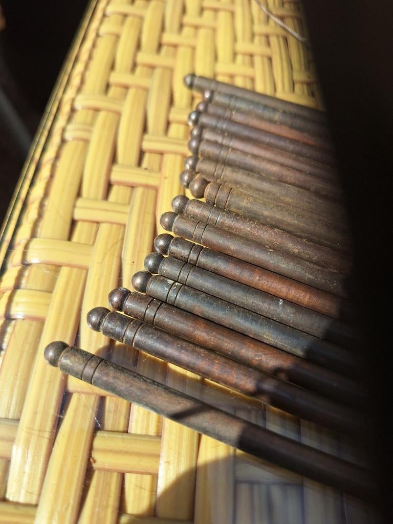 17 Vintage Messing Traproedes met Bevestigingsogen, Ophalen of Verzenden