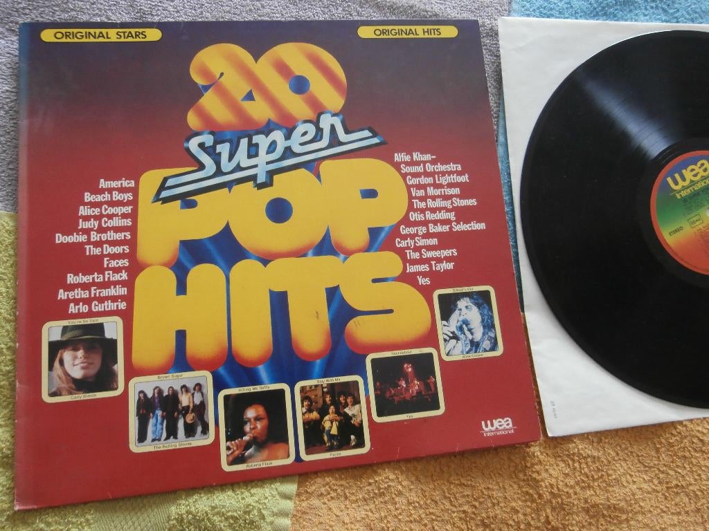 LP - 20 Super Pop Hits - Various Artists., Ophalen of Verzenden, Zo goed als nieuw, 12 inch, Pop
