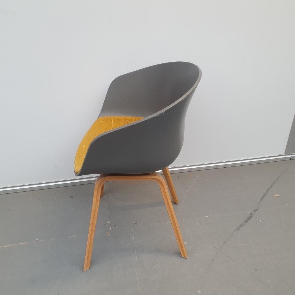 Gispen HAY design stoel fauteuil - gele stof, Huis en Inrichting, Stoelen, Ophalen, Kunststof, Gebruikt, Grijs