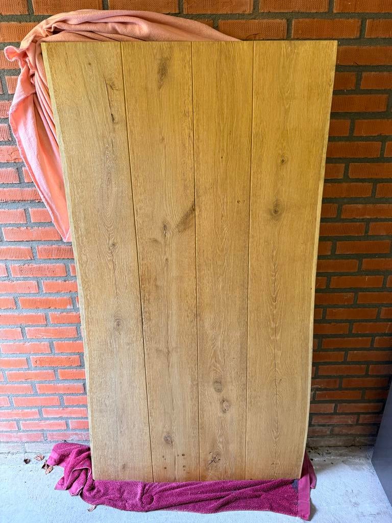 Massief houten tafelblad - 160x85x6cm, Ophalen, Gebruikt, 50 tot 100 cm, 150 tot 200 cm