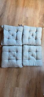 4 licht grijze stoelkussentjes, Huis en Inrichting, Woonaccessoires | Kussens, Ophalen of Verzenden, Zo goed als nieuw, Grijs