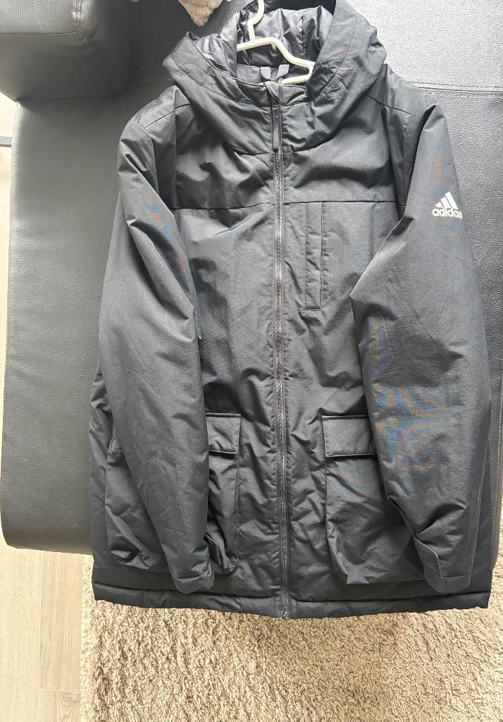 Adidas winter jas, Zwart, Maat 56/58 (XL), Ophalen of Verzenden, Zo goed als nieuw