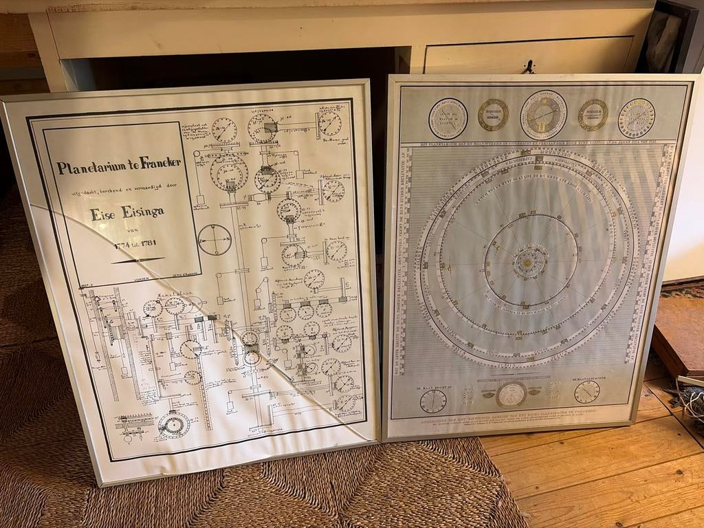Replica's Eise Eisinga Planetarium (2 stuks), Ophalen of Verzenden