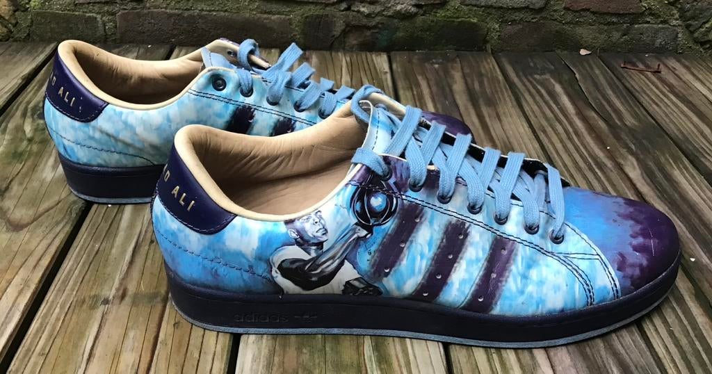 Vintage design Sneakers Adidas Muhammad Ali * Eric Bailey, Ophalen of Verzenden, Zo goed als nieuw