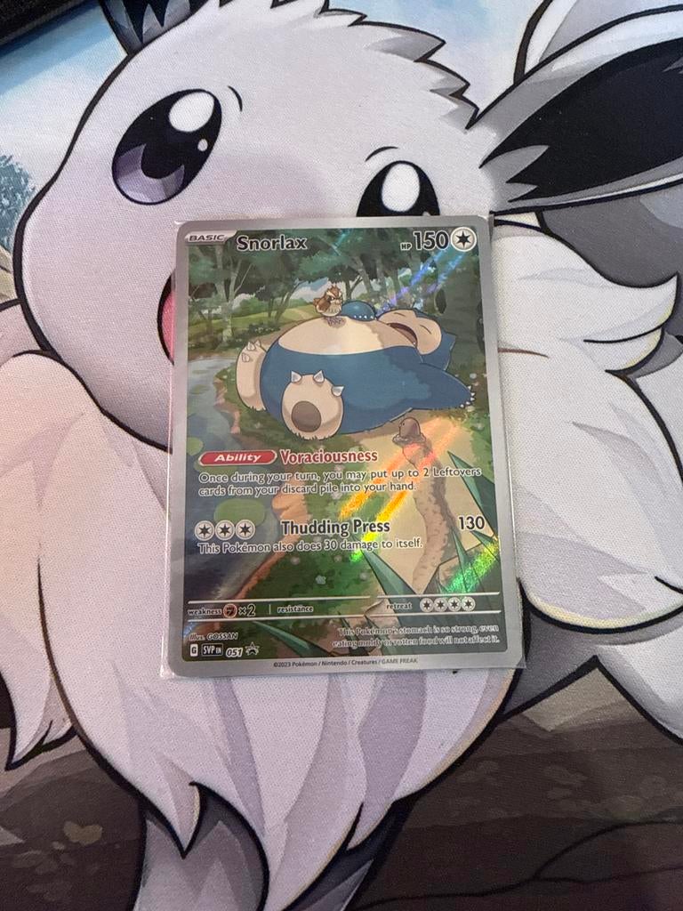 Pokémon Kaart: Snorlax (SV057) - Mint, Ophalen of Verzenden, Zo goed als nieuw, Losse kaart