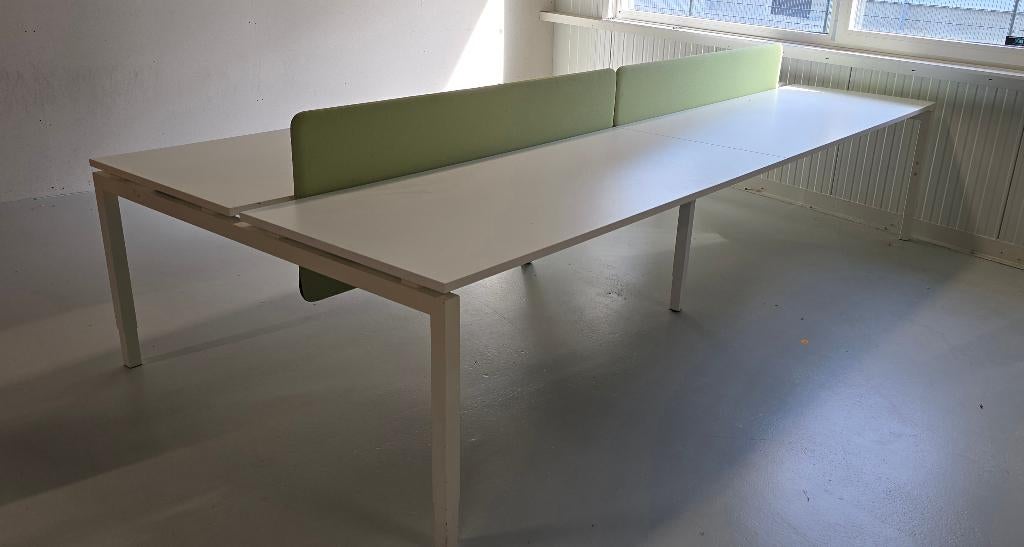 Bureau 360x165x80 cm – Groot Werkblad met Scheidingsbord, Gebruikt, NVT, NVT, Ophalen