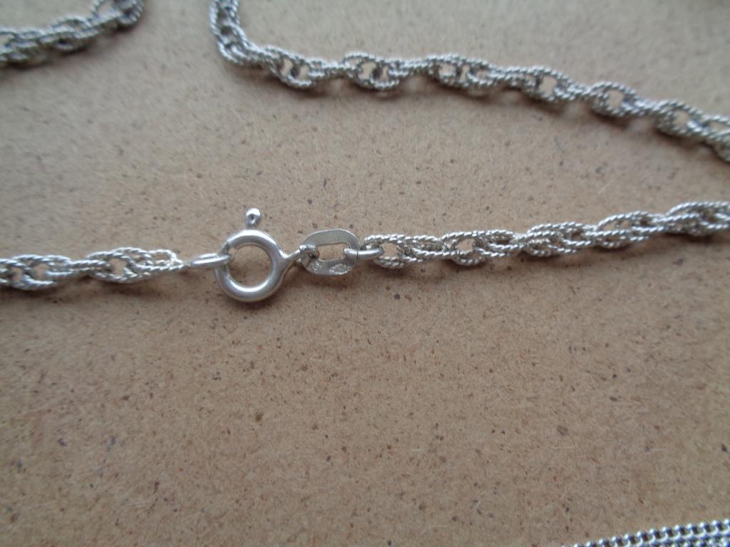 zilveren lange sier ketting met kralen [027], Verzenden, Zo goed als nieuw, Met edelsteen, Zilver