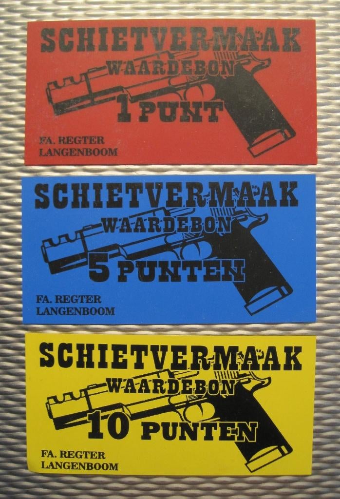 KERMIS SCHIETTENT WAARDEBONNEN, Verzenden