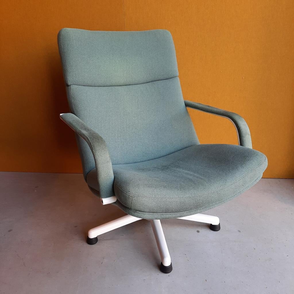Vintage Artifort design fauteuil, stoel, wollen stoffering, Ophalen, Gebruikt, Vintage, 75 tot 100 cm
