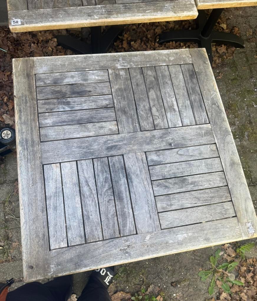 Terras tafels, Ophalen, Gebruikt, Vierkant