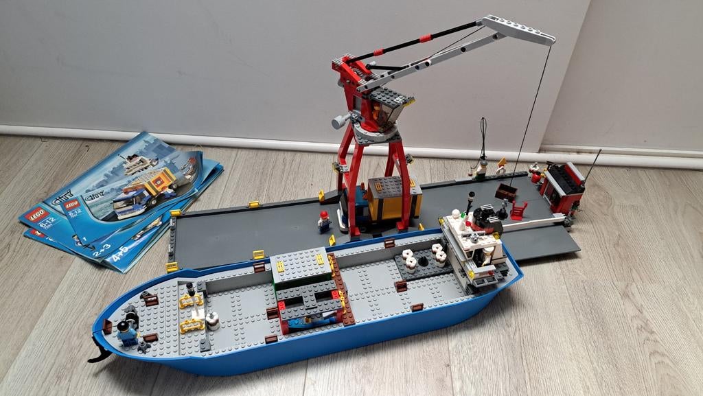 LEGO City 7994 Haven met vrachtschip en kraan, Kinderen en Baby's, Speelgoed | Duplo en Lego, Compleet, Lego, Ophalen of Verzenden