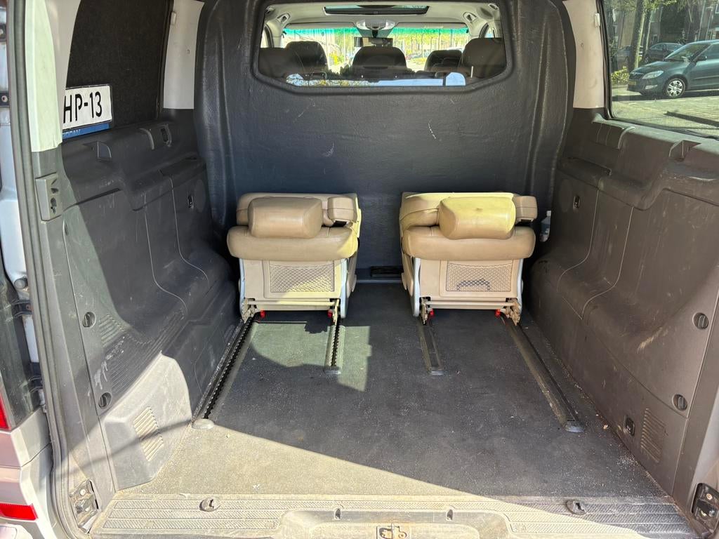 2 passagiers stoelen Vito/Viano Leder bruin, Ophalen of Verzenden