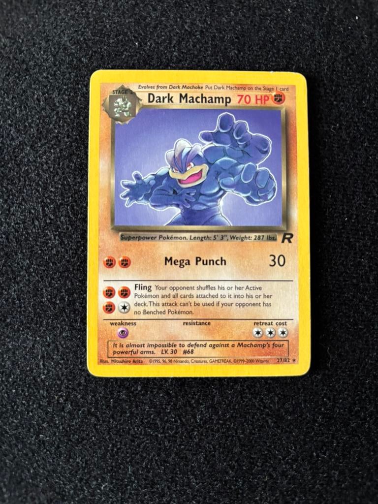 Dark Machamp 27/82 Team Rocket, Ophalen of Verzenden, Zo goed als nieuw