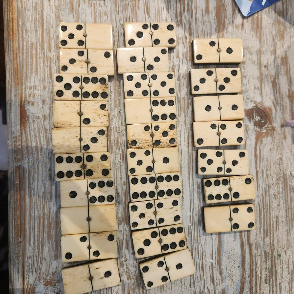Vintage Domino Set, Ophalen of Verzenden