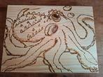 Kraken/Octopus hout gebrand jesart, Antiek en Kunst, Ophalen of Verzenden